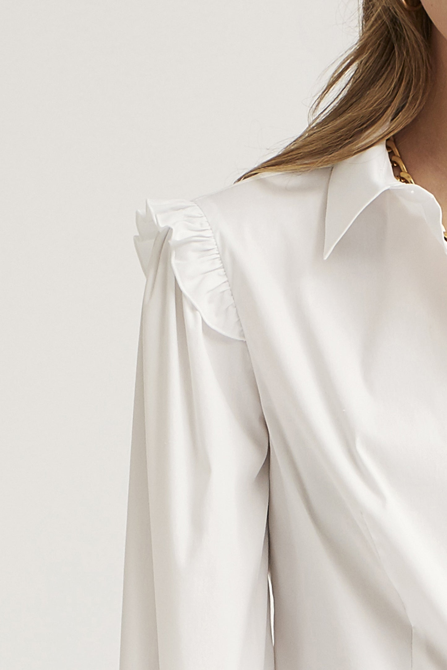 CAMISA PUÑOS FRUNCIDOS POPELIN STRETCH