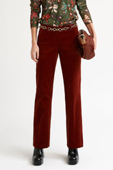 Op maat gemaakte microcorduroy broek met zakken