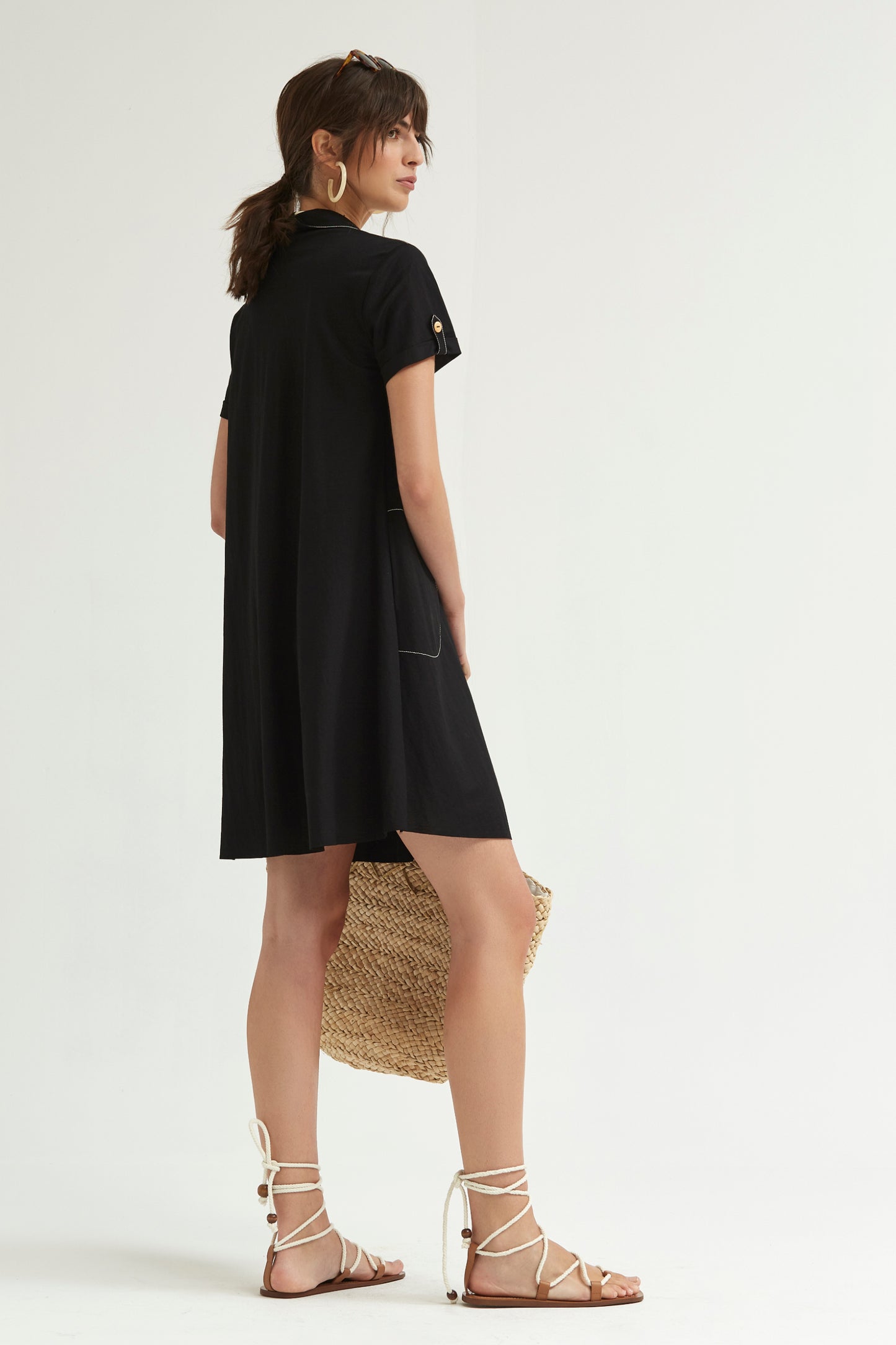 VESTIDO EVASÉ PUNTO GRANITO