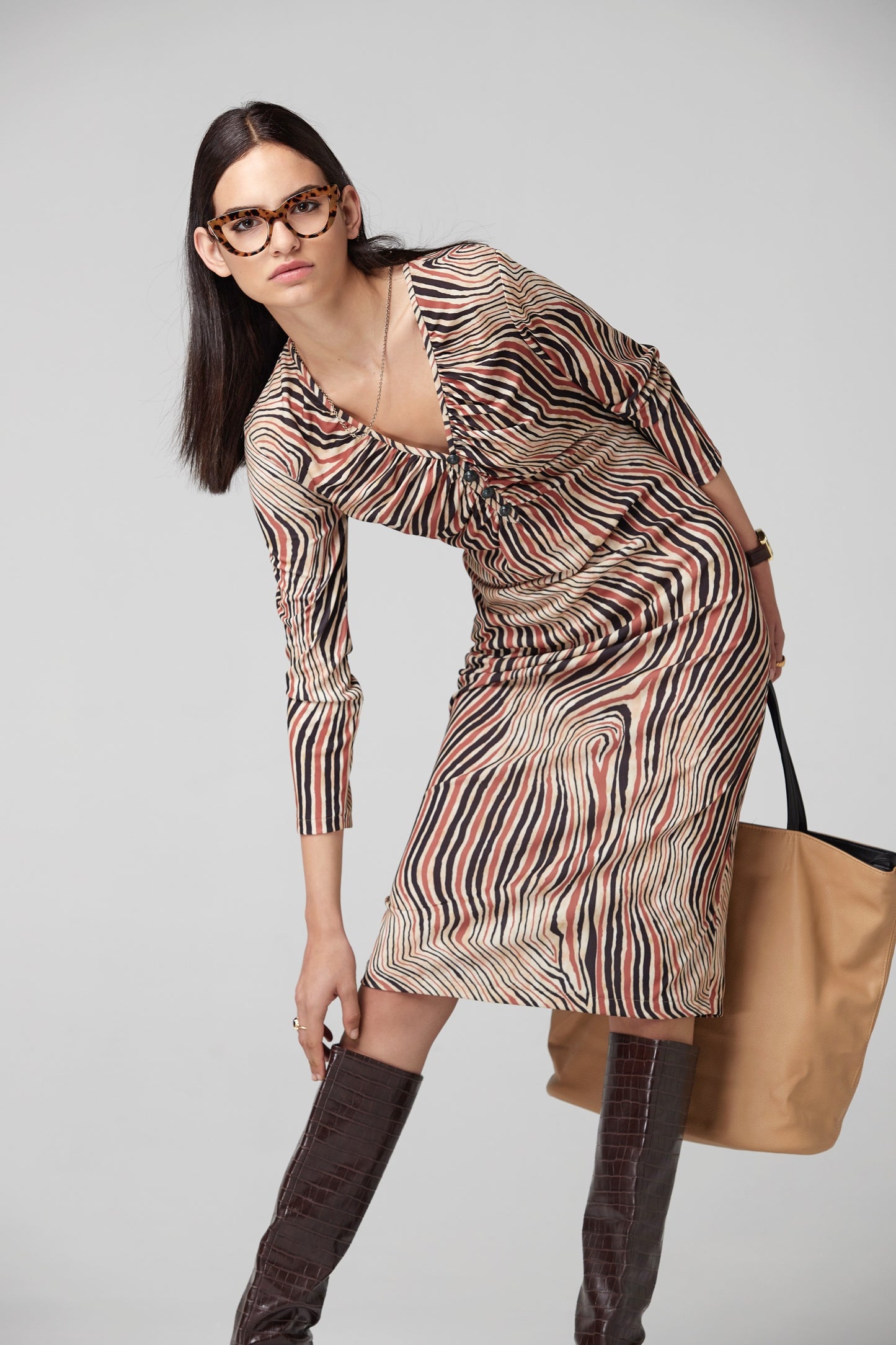 VESTIDO EOTER PUNTO ESTAMPADO