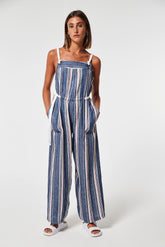 STRIPED LINEN GALVA JUMPSUIT