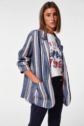 Chaqueta Irati Lino Rayas