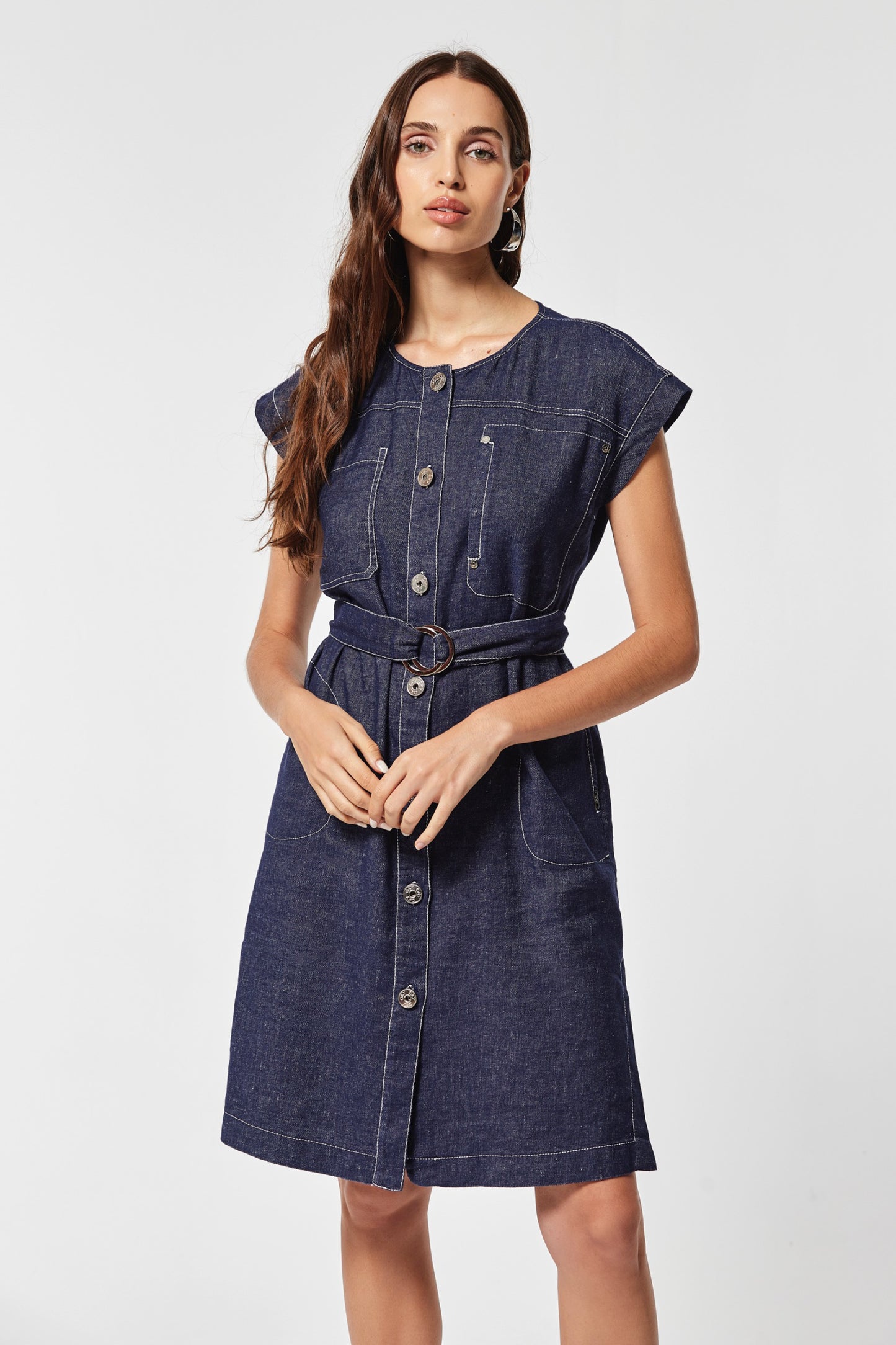 VESTIDO GUFY LINO ASPECTO JEANS