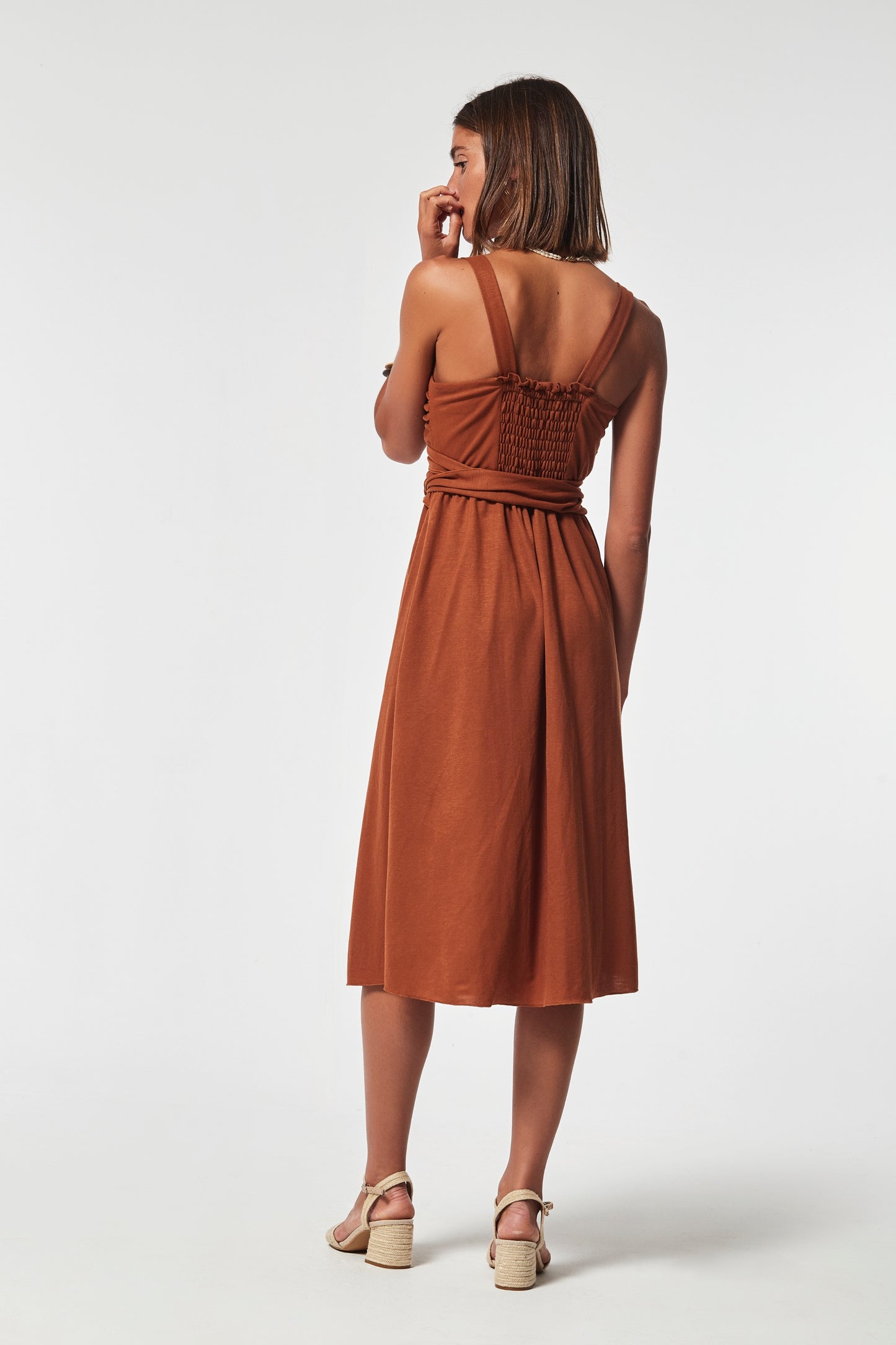 VESTIDO GARDEN PUNTO GRANITO