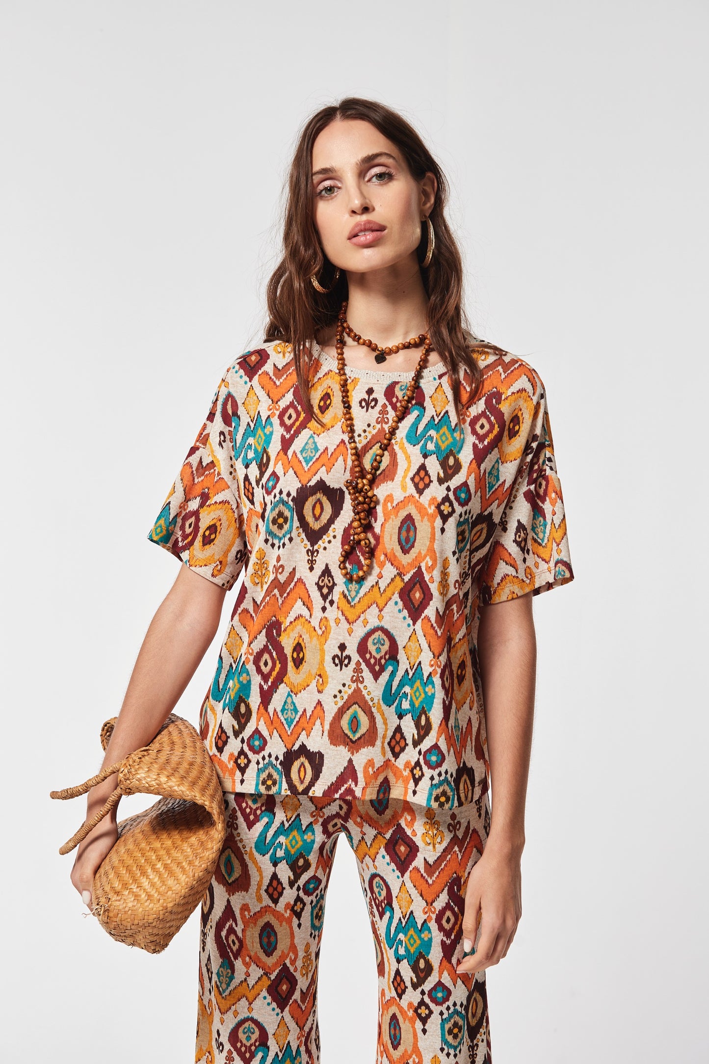 TOP VEVEO ESTAMPADO IKAT
