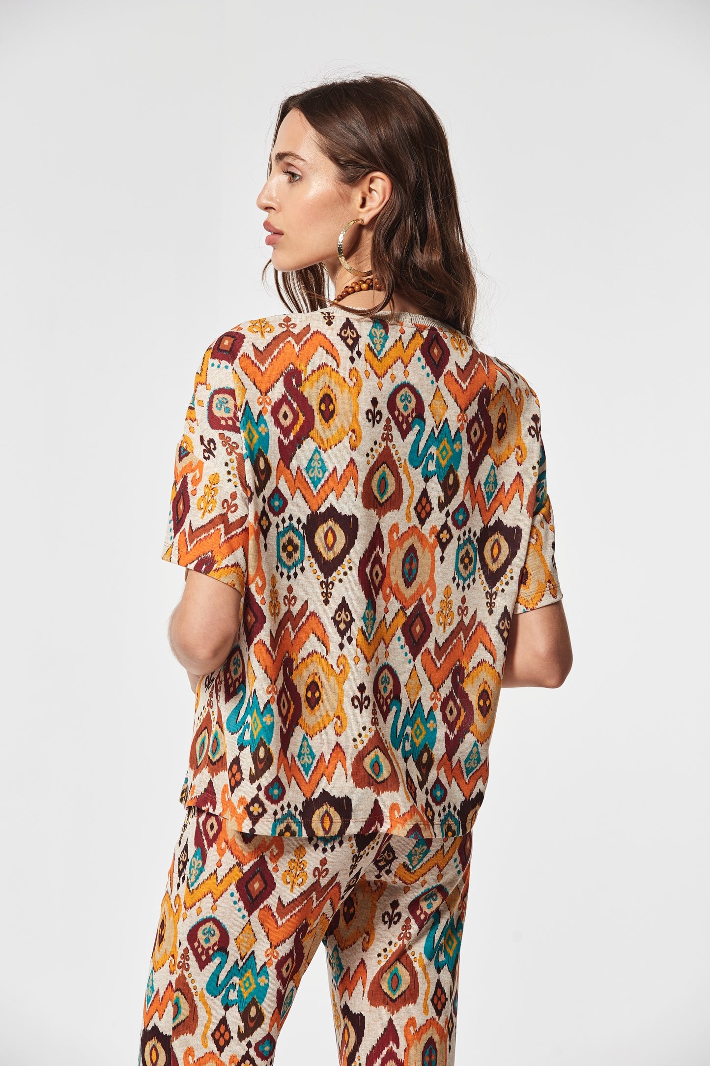 TOP VEVEO ESTAMPADO IKAT