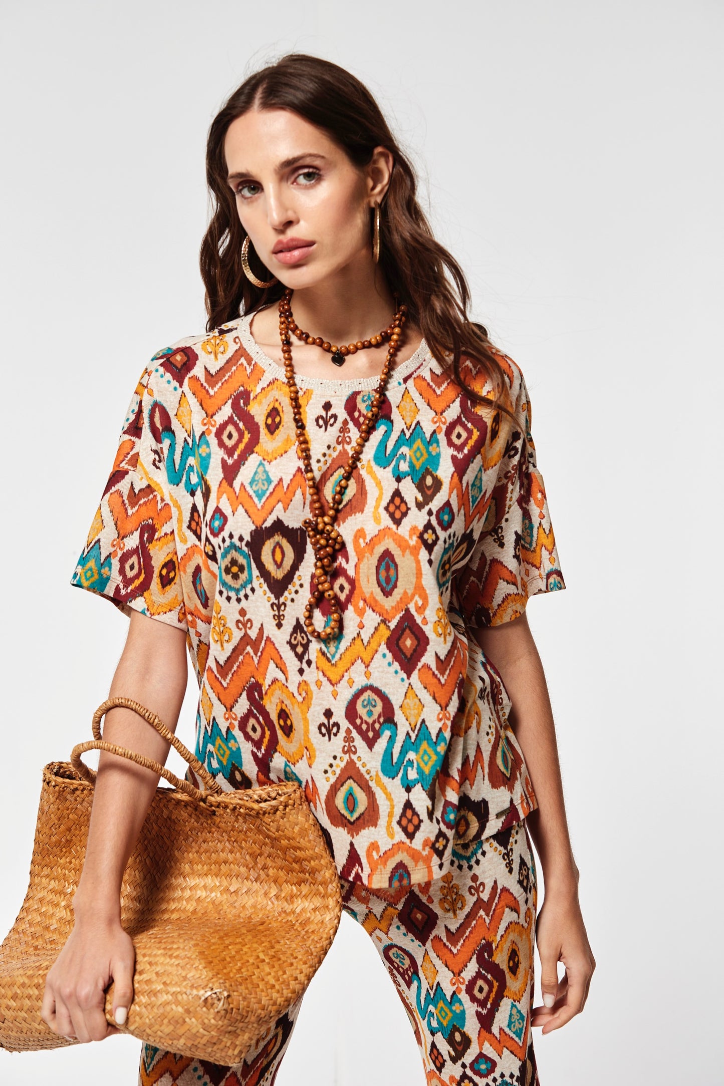 TOP VEVEO ESTAMPADO IKAT