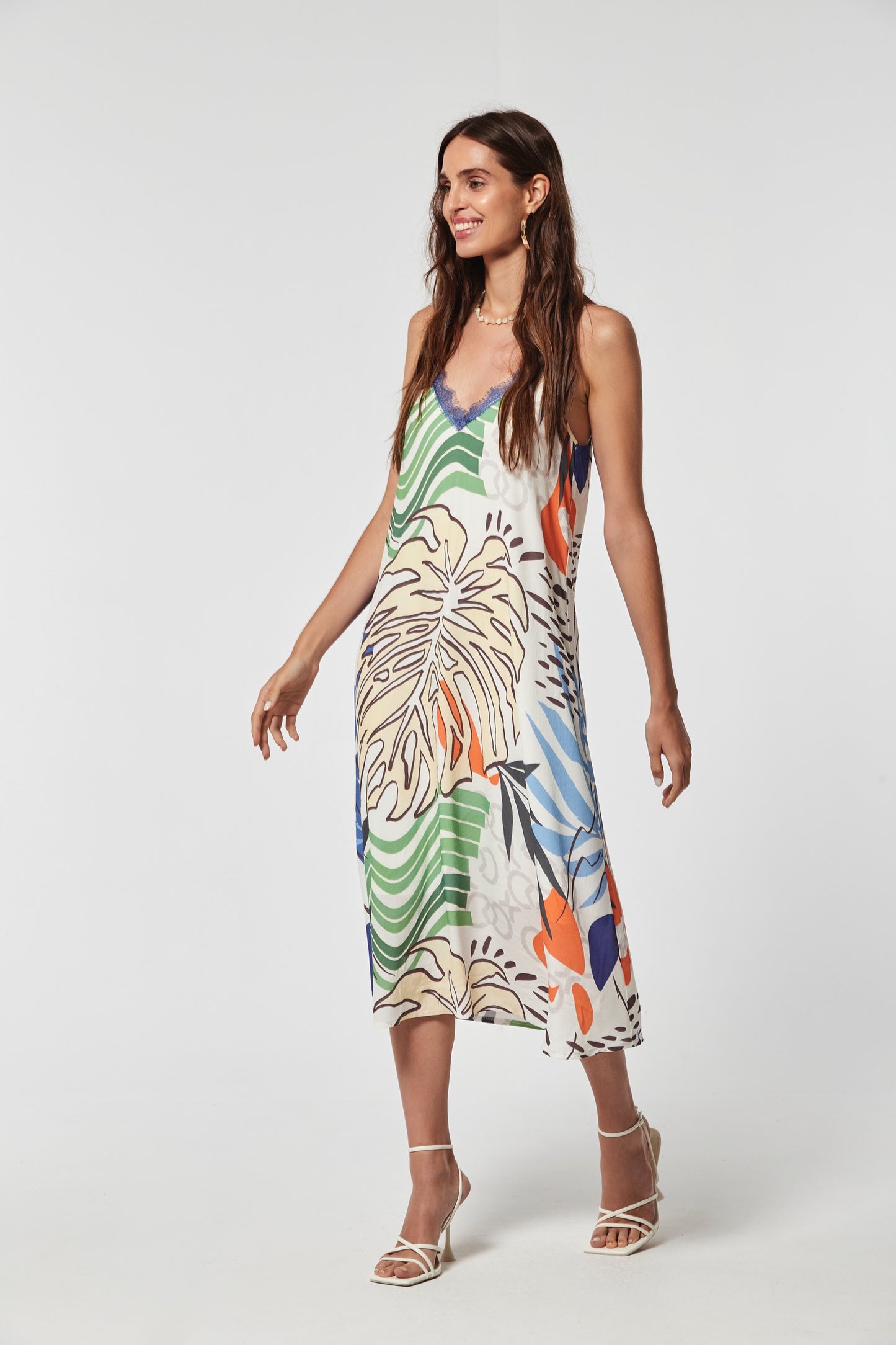 VESTIDO FRUTA CREP MARROCAINE