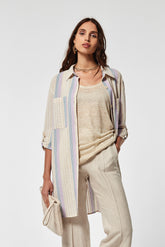 Camisa Gorbal Algodon Eco Rayas