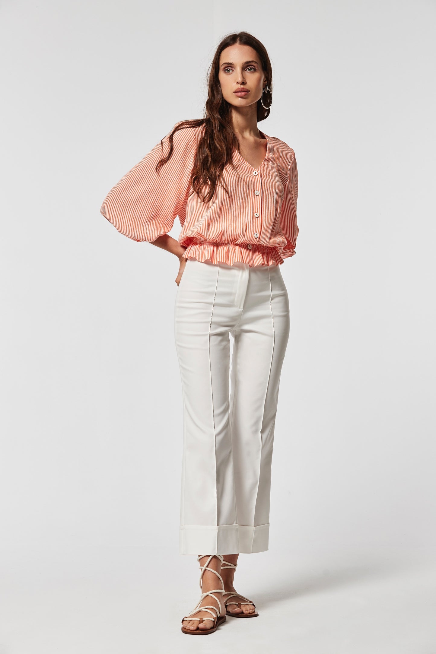 CAMISA ECODA RAYAS BICOLOR