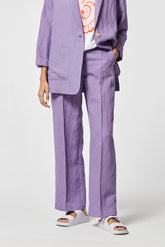 Fluwelen broek met visgraatstreep