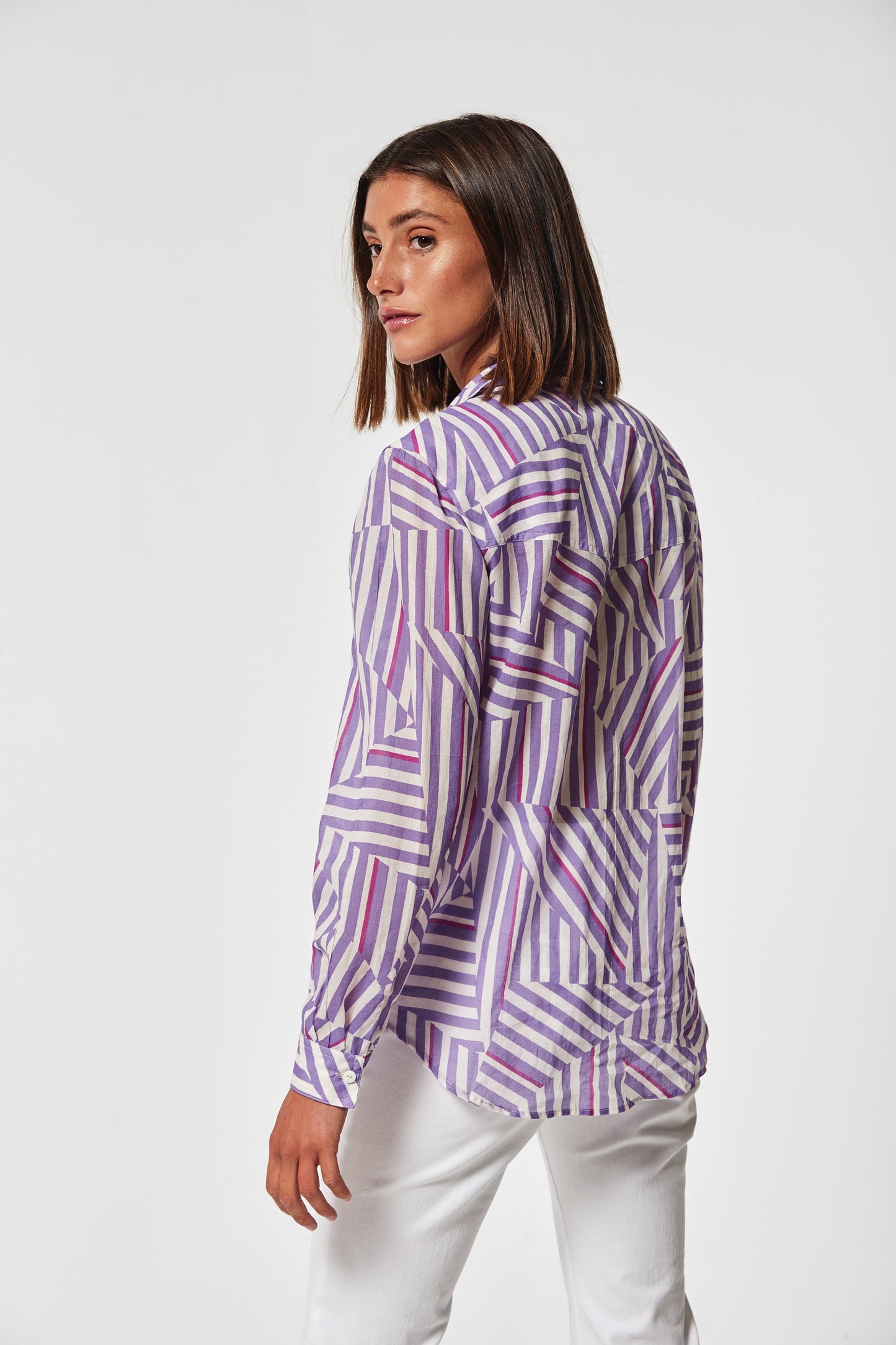 CAMISA APIO VOILE DIBUJO GEOMETRICO