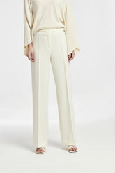 Wijde tijger platte stretchbroek