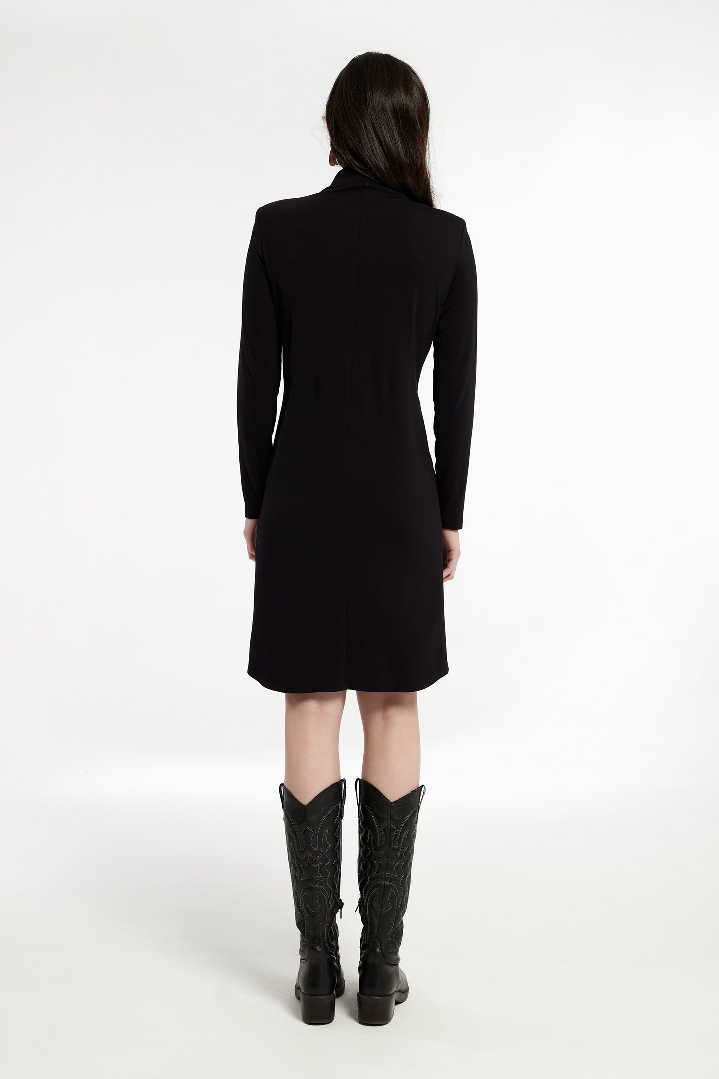 VESTIDO CAMISERO ASIO FRUNCES PUNTO SOFT