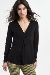 Top Body Knit Geplooid Zacht Breisel