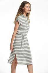 Vestido Gorane Punto Lino-Viscosa Rayas