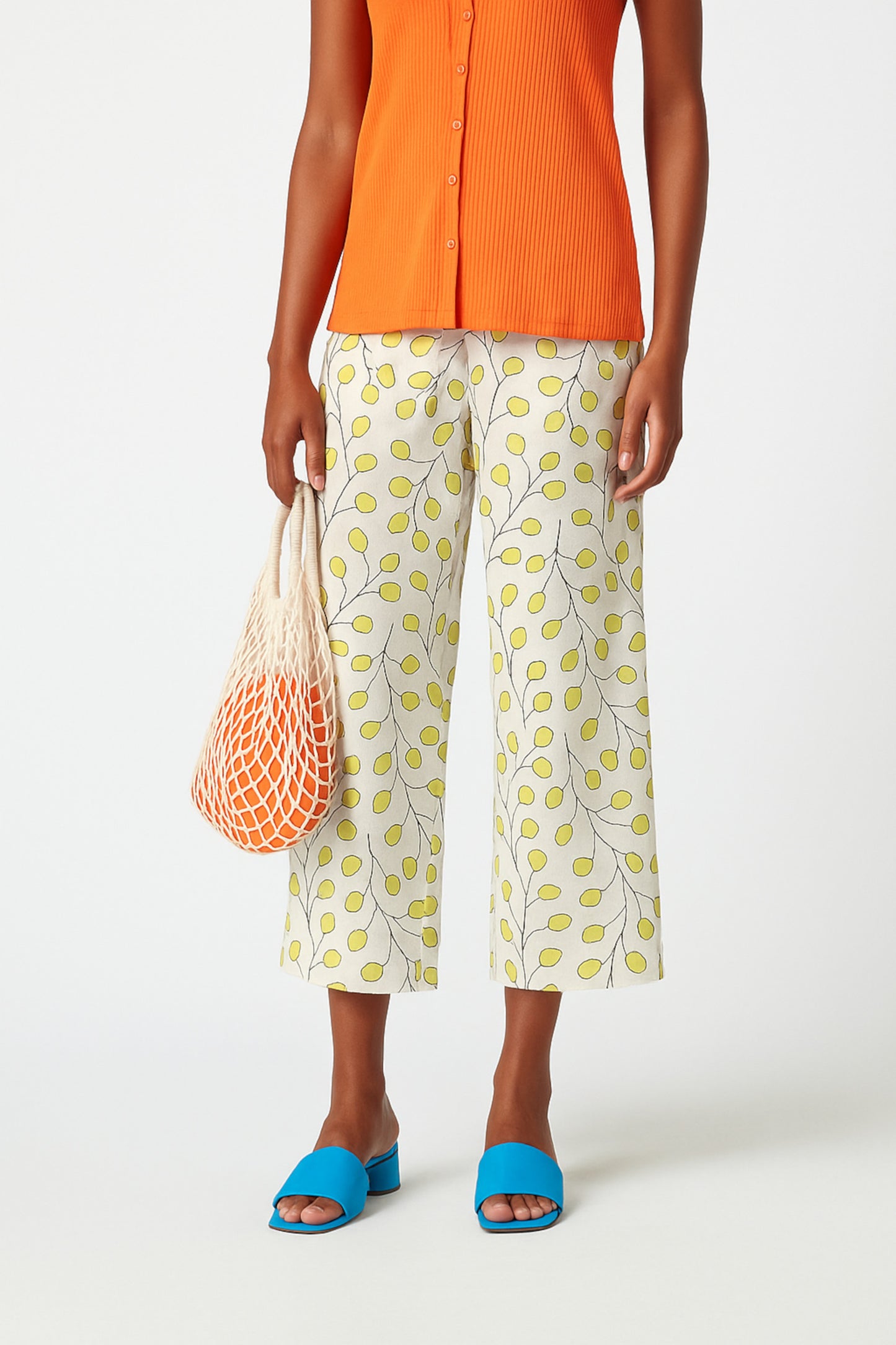 PRINT VISCOSE CAEBO TROUSERS