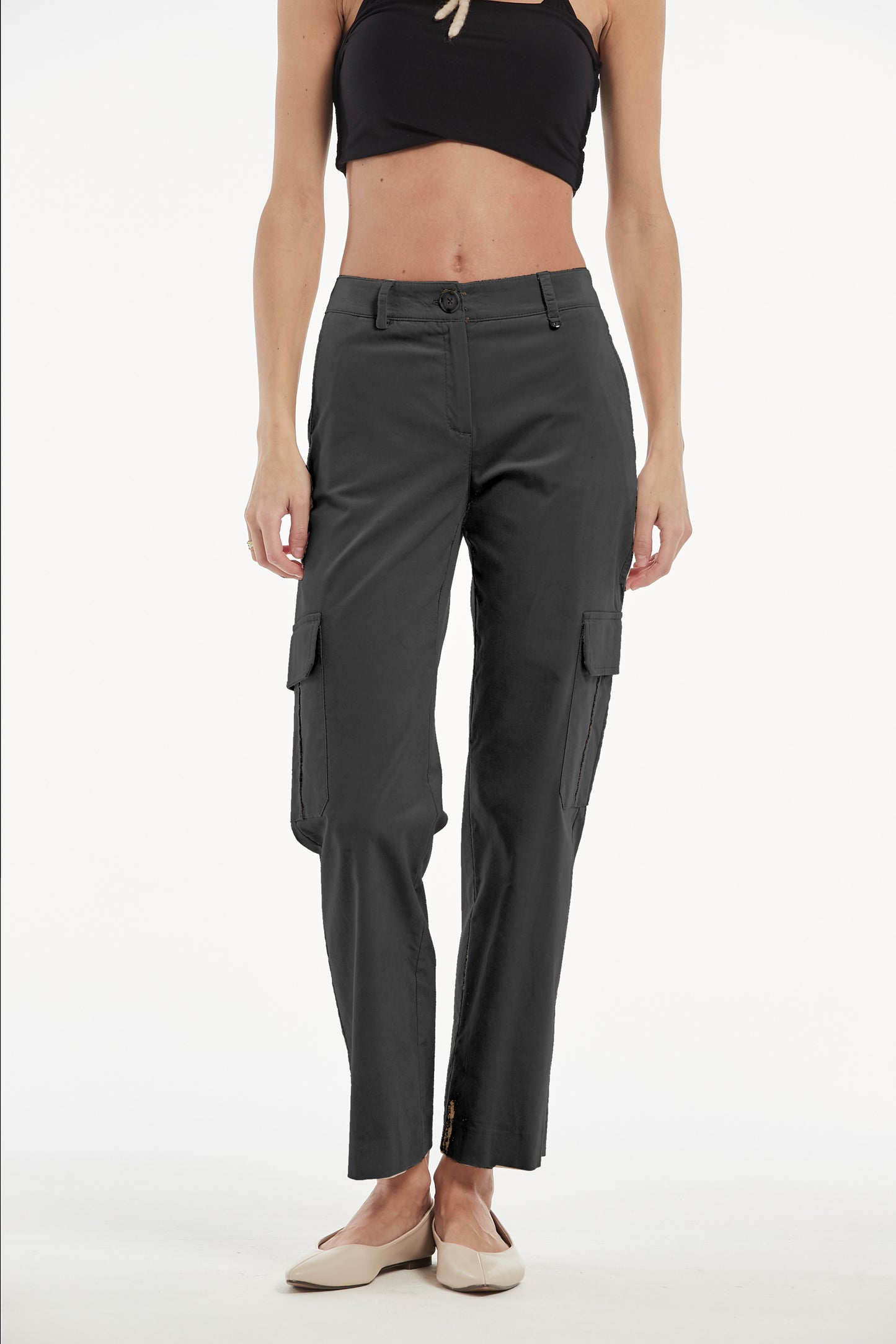 STRETCH COTTON ANDREU TROUSERS