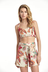 Pantalón Ugar Lino Stretch Estampado