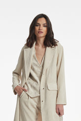 Bedrukt corduroy vest