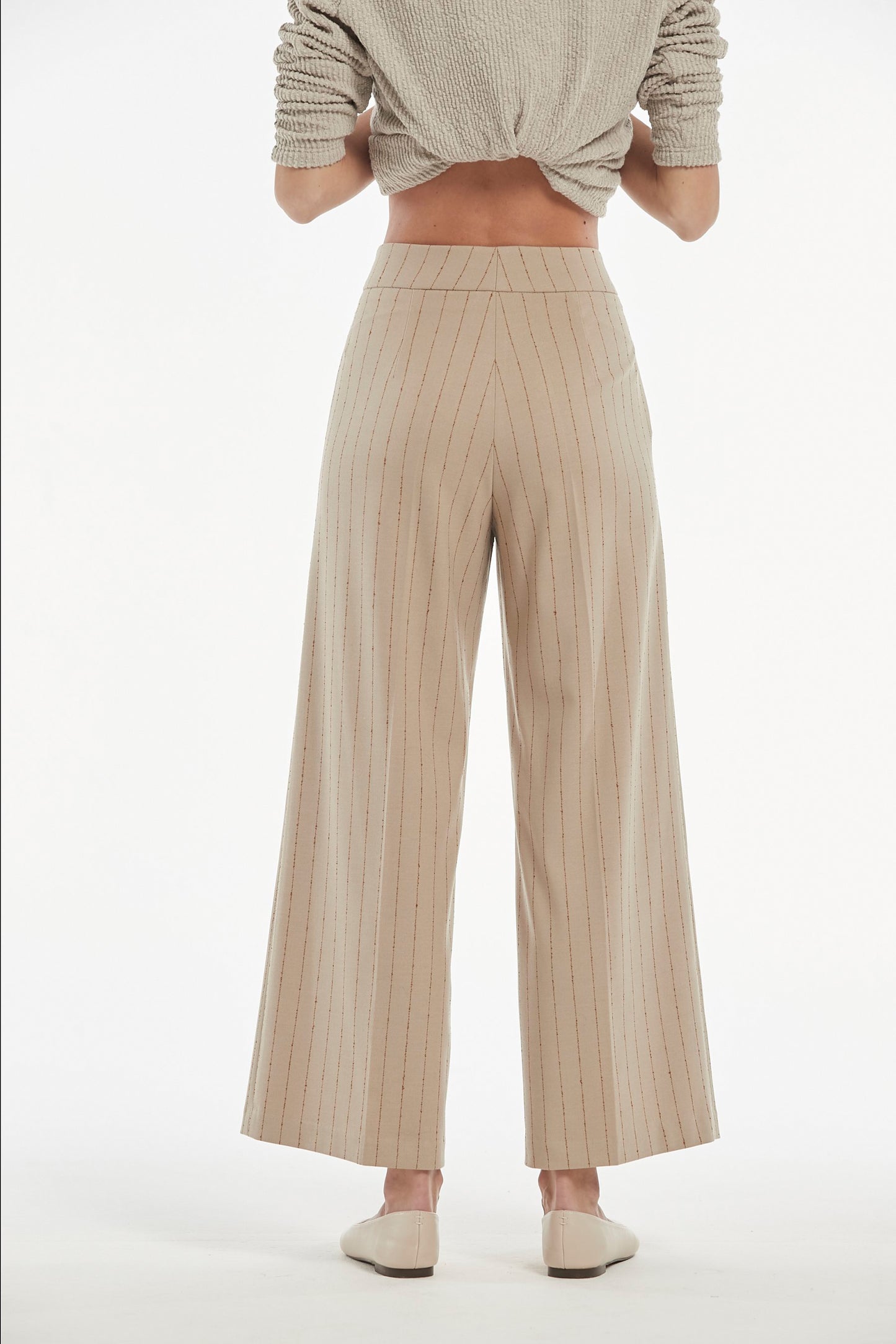 PANTALÓN LUANDA RAYA DIPLOMATICA DESIGUAL