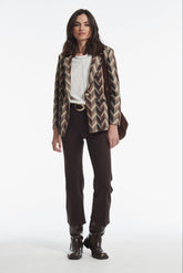 Chaqueta Yodia Jaquard De Punto Espiga