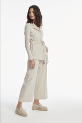 Luanda platte crêpe dubbele broek