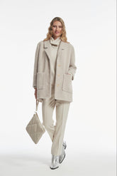 Abrigo Errol Punto Espiga De Pelo Corto