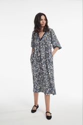 Vestido Otawa Sarga Ligera Estampada