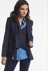 Chaqueta Tabago Punto Roma Raya