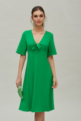 Vestido Lazada Crepé