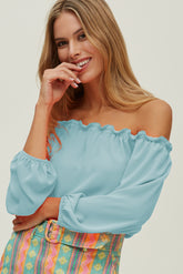 Top Hombro Descubierto Gasa