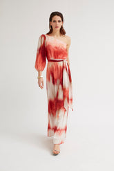 Vestido Hombro Asimétrico Tie Dye