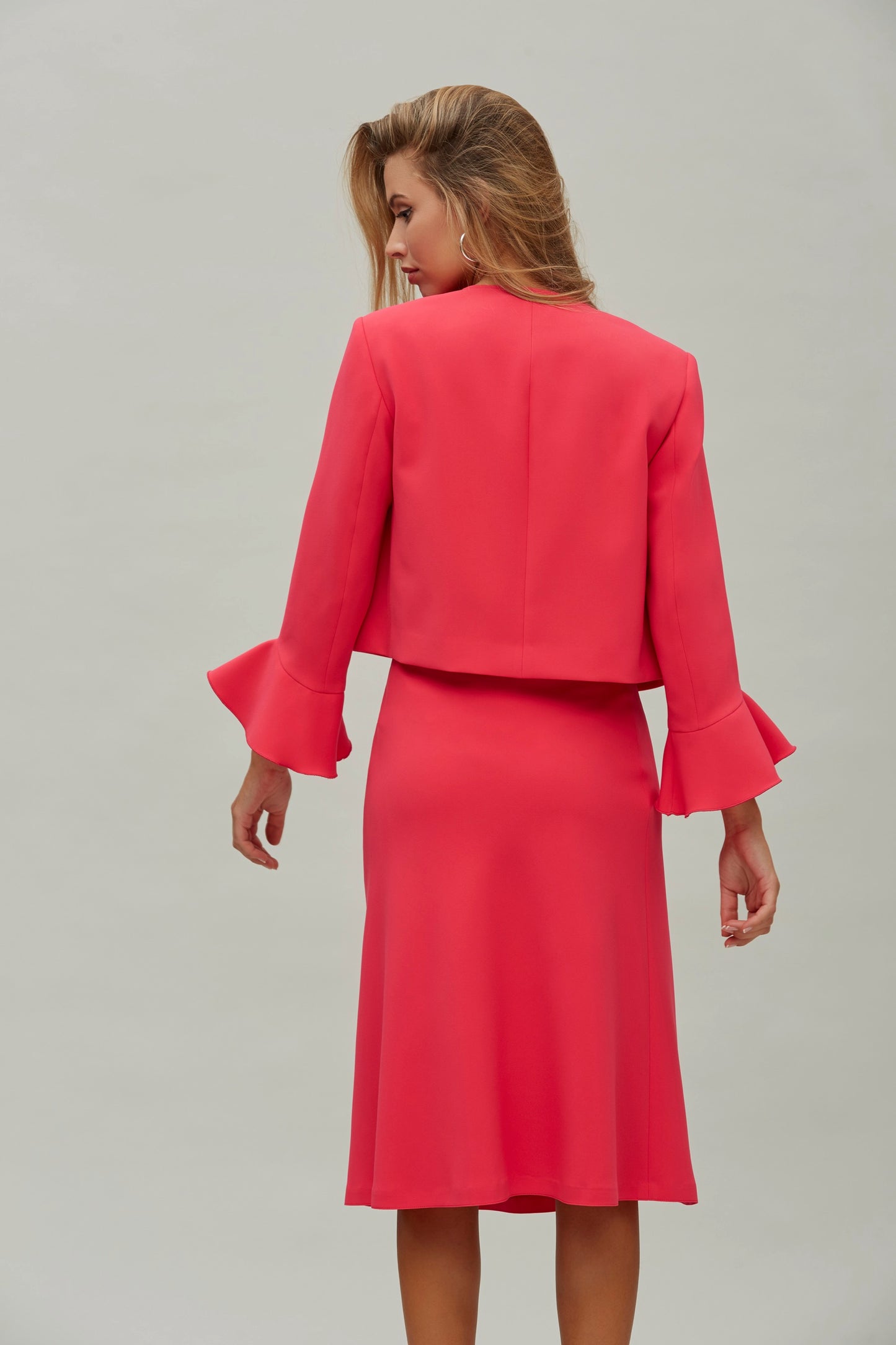 EVASE SKIRT STRETCH FLAT WOVEN