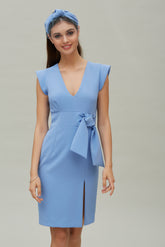 Vestido Lazo Cintura Plana Stretch