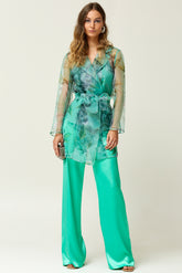 Satijnen Palazzo-broek