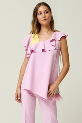 Top Volantes Plana Stretch