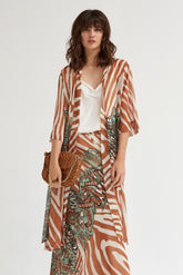 Kimono Gasa Estampado Grafiti