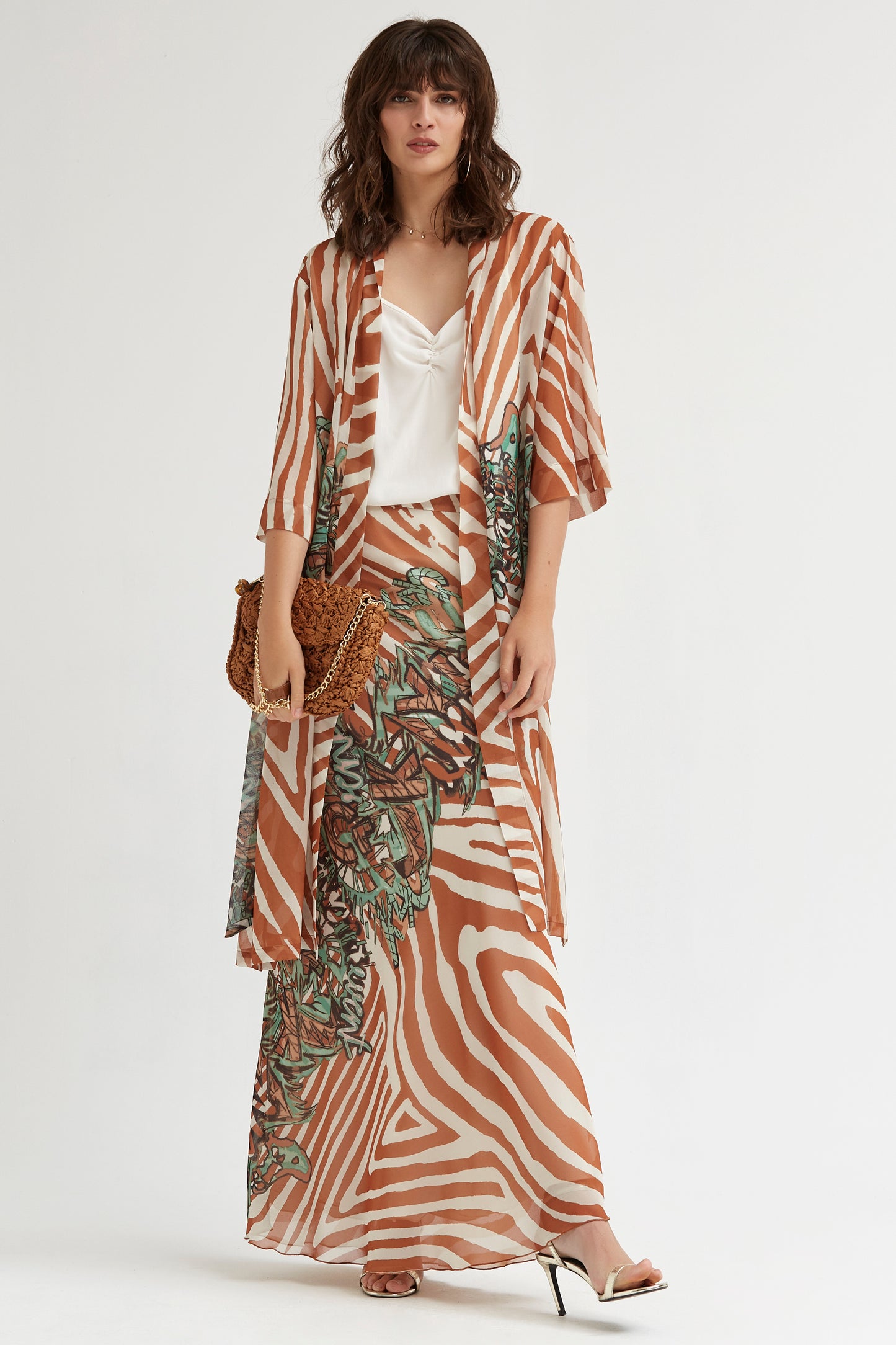 KIMONO GASA ESTAMPADO GRAFITI
