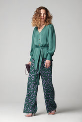 Wifi Jacquard Two-Tone Print Broek