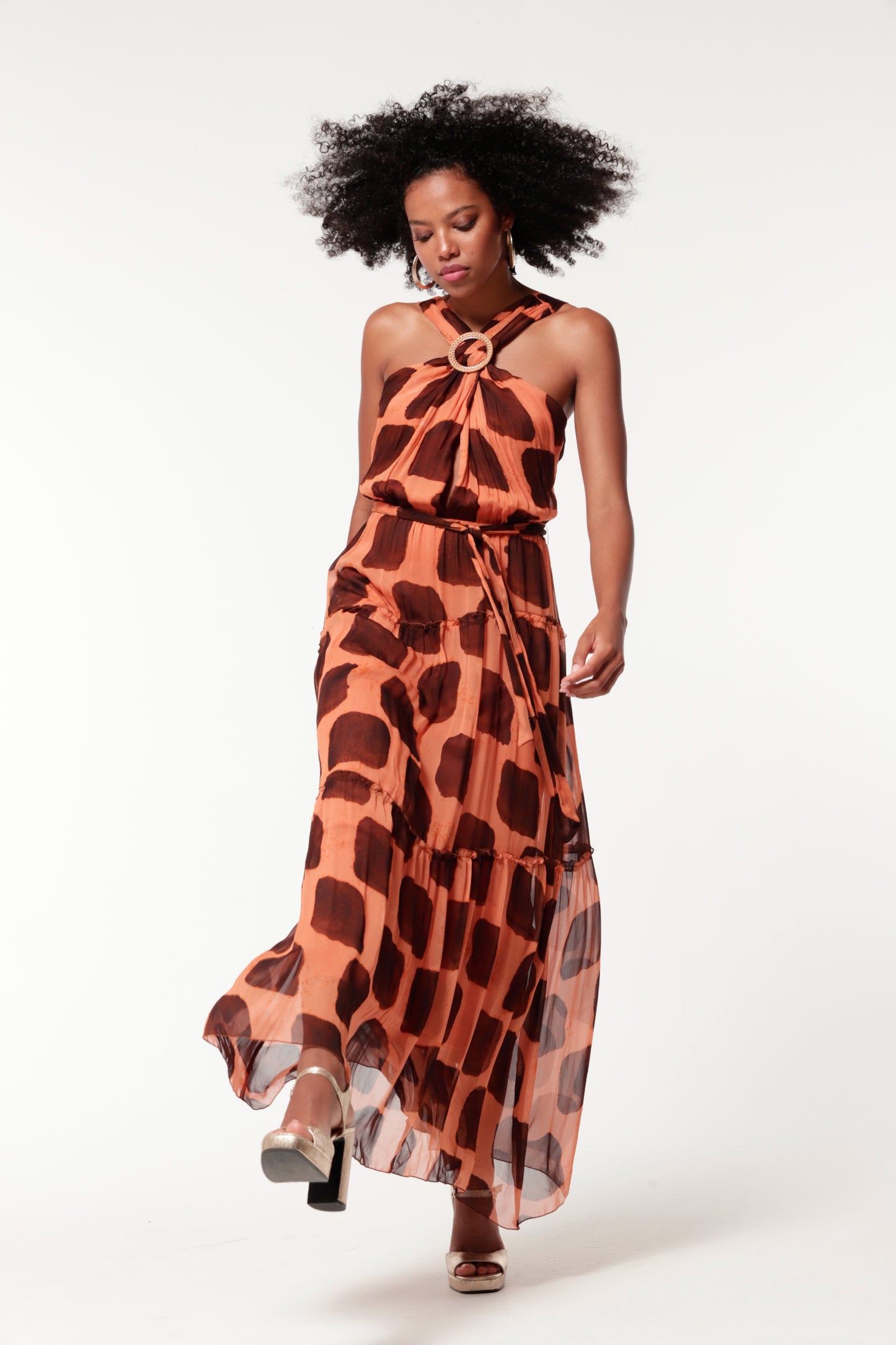 VESTIDO NIMES GASA BAMBULA ESTAMPADA