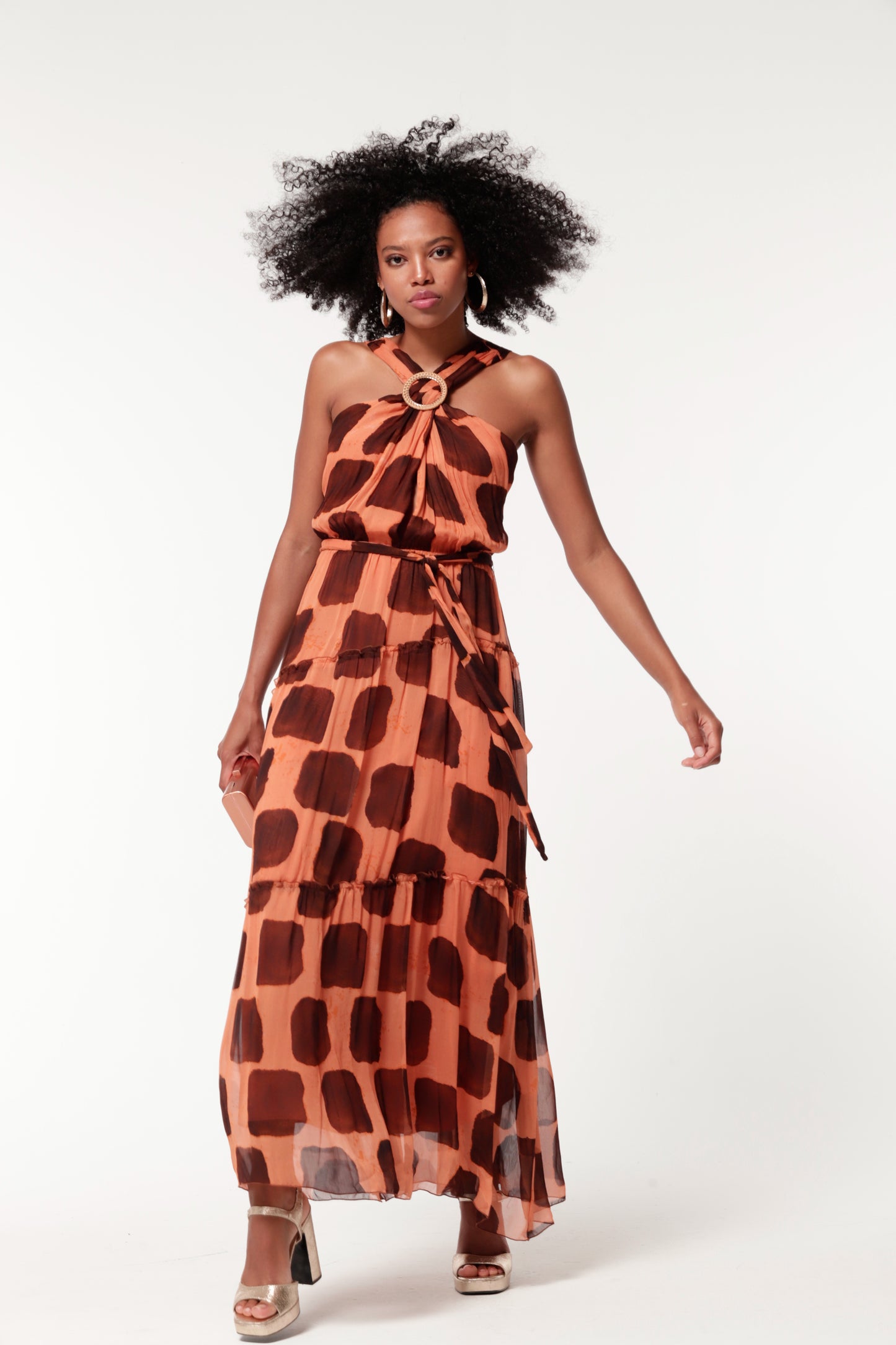 VESTIDO NIMES GASA BAMBULA ESTAMPADA