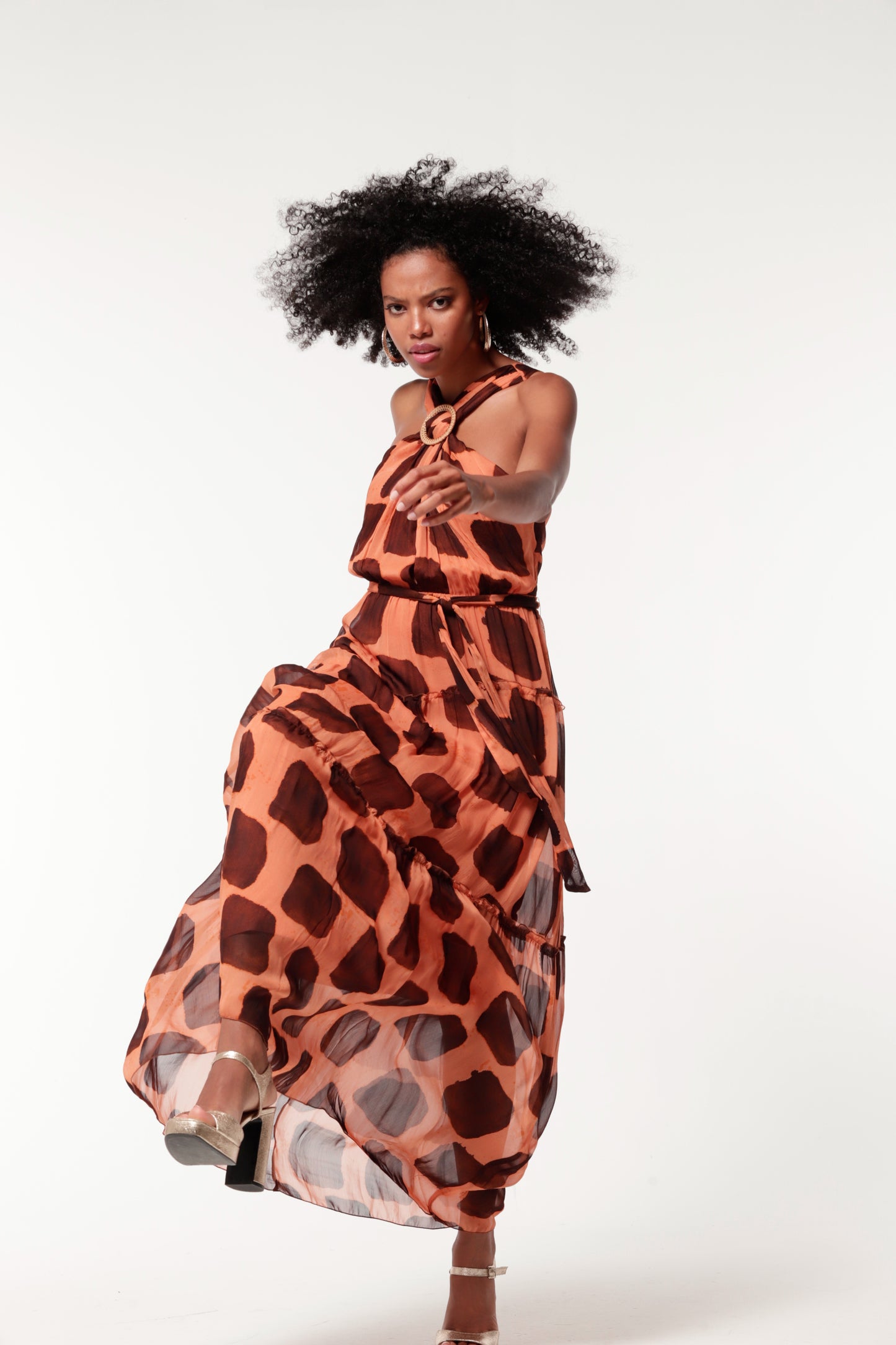 VESTIDO NIMES GASA BAMBULA ESTAMPADA