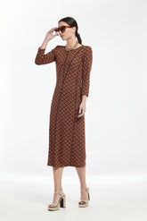 Vestidos Con Cortes Marcados Punto De Lurex Multicolor