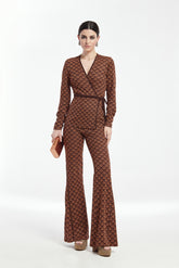 Top Cruzado Punto De Lurex Multicolor