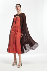 Capa Plisada Malas Gasa Chiffon