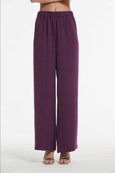 Iwira gewassen satijnen broek