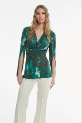 Top Motus Punto Estampado Doble Cara