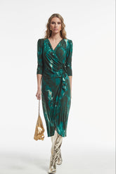 Vestido Pater Punto Estampado Doble Cara