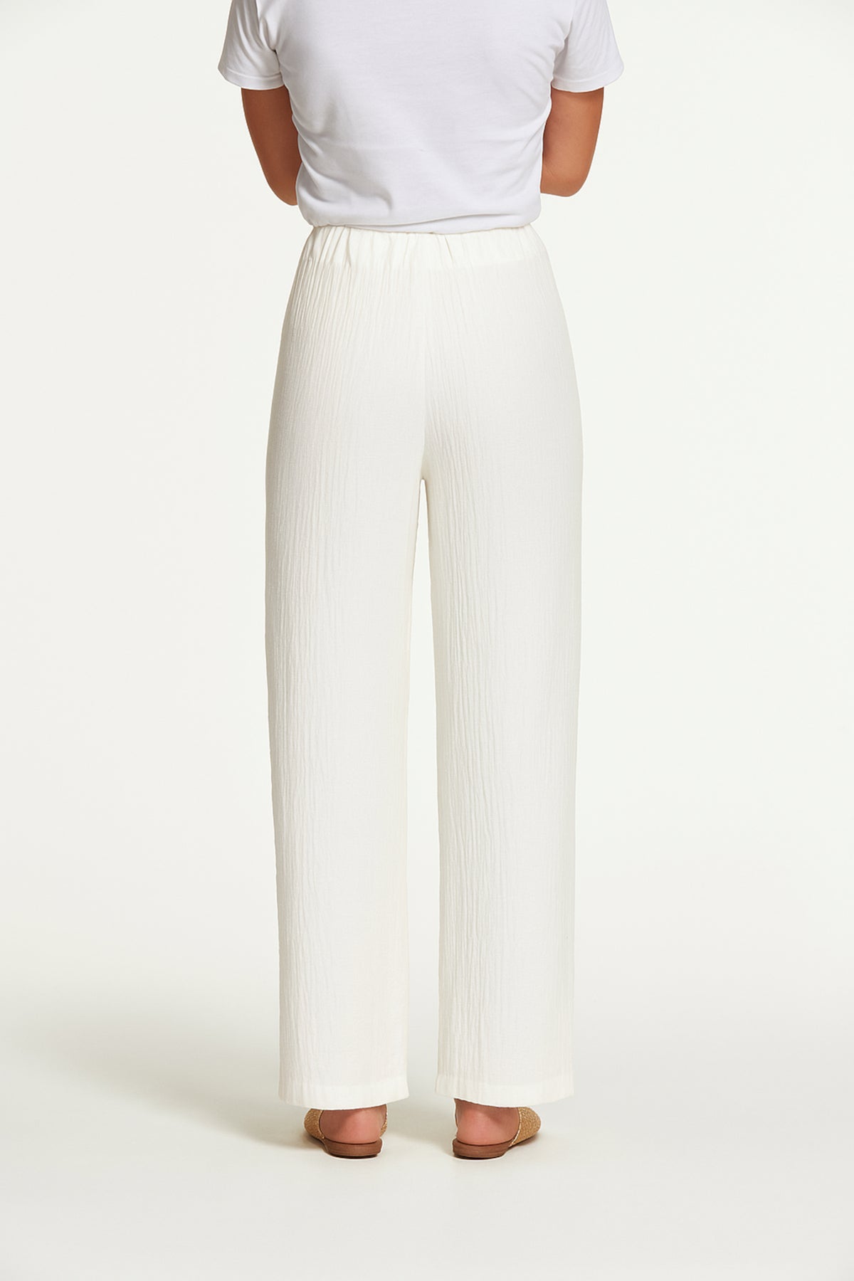 Pantalón Iwira Rejilla De Lino